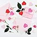 8000 Pieces 1 Inch Heart Shape Paper Confetti Assorted Color Heart Tissue Table Decoration for Valentine's Day, Wedding, Holiday, Birthday (Pink, Rose Red, Red, Cream White)