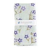 CRASEED ガーゼ手ぬぐい 日本製 手ぬぐい 34×88cm なでしこ ブルー ほつれ防止加工 kotonone ことのね