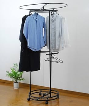 冨士木工　回転式ハンガー　クローゼット　ブラック　ベージュ　洋服タンス　押入れ 41EEiHltDjL._UF350,350_QL80_.jpg