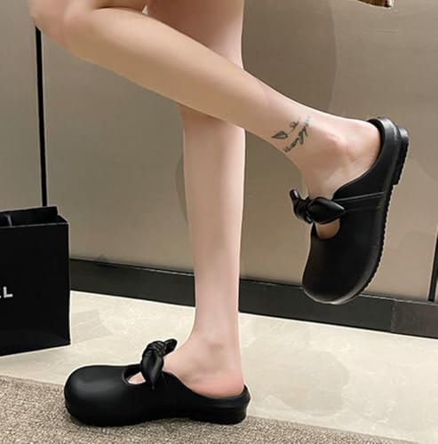 Elegant Slippers for Women Cute Bowknot Design House Shoes Soft Closed Toe Summer Indoor Outdoor Platform Slippers 20254