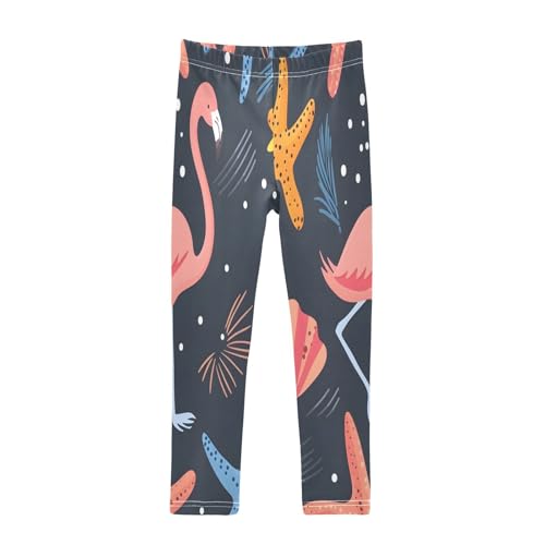 Toddler Girls Leggings Printed Yoga Pants Leggings Starfish Flamingo for Kids