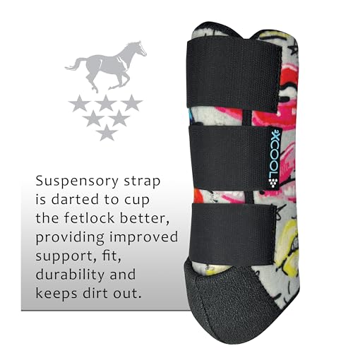 Image of Professional's Choice 2XCOOL Sports Medicine Horse Boots | Protective & Breathable Design for Ultimate Comfort, Durability & Cooling in Active Horses | 2 Pack | Large Lips