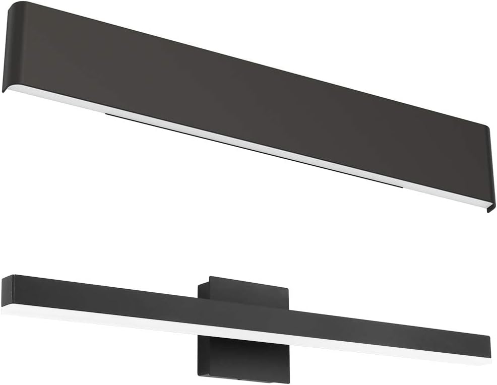 Aipsun Modern Black Vanity Light Black LED Bathroom Light Fixtures