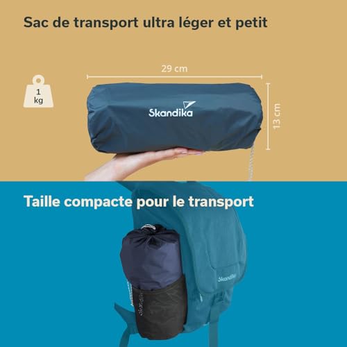 Matelas gonflable isolant Skandika Elite Air Single pour camping 200x75 cm - 7