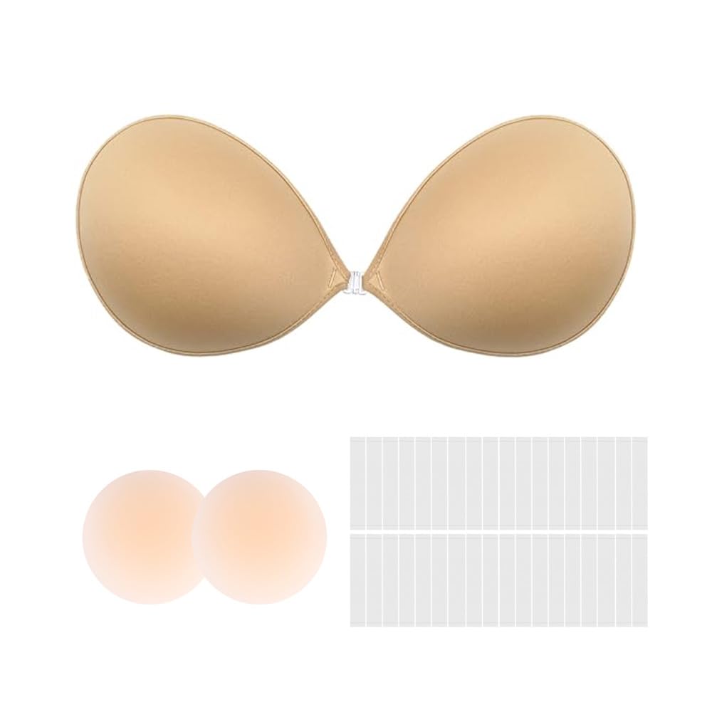 Reggiseno Invisibile In Silicone - Push Up Adesivo Riutilizzabile Senza Spalline - Foto 5