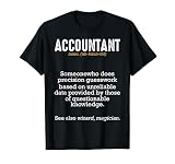 Accountant Definition Buchhalter Steuerberater Bilanz Lustig T-Shirt