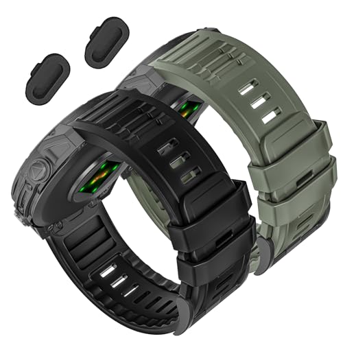 Image of 26mm Quickfit Silicone Watch Bands Compatible with Garmin Fenix 8 Pro /quatix 8 51mm /Fenix 7X /7X Pro /6X /6X Pro /5X /5X Plus /3 HR /Enduro 3 2 /Descent Mk3i 51mm /Mk2i /Tactix 8 /7 pro /epix Pro 51MM