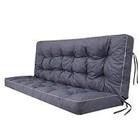 Bankkissen & Sitzkissen Outdoor Für Gartenbank, Palettenkissen Und Hollywoodschaukel – Auflage 140x49 Cm Sitzfläche / 140x56 Cm Rückenlehne, Navy Blau