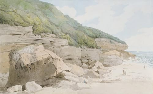 Tableau scène de plage Exmouth par Towne impression d'art sur toile 60x90cm