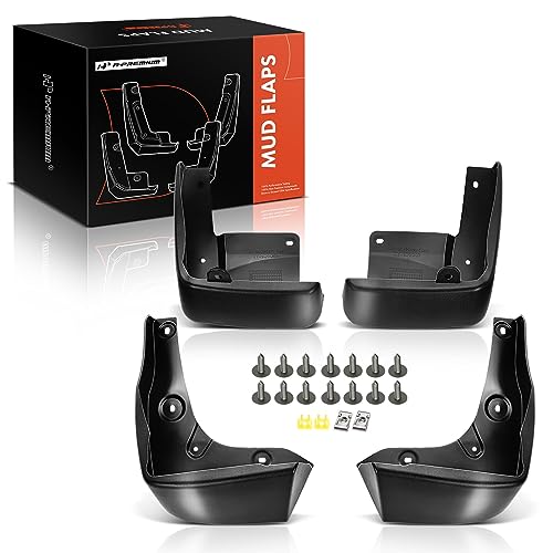 A-Premium Set of 4PCS Mud Flaps Splash Guards Mudguards Mudflaps Compatible with Honda Odyssey, 2018-2024, Mini Passenger Van, Black Color, Front LH RH and Rear LH RH