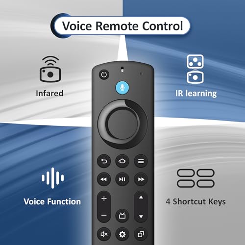 Image of Replacement Voice Remote Fit for All Fire-Series TV Cube /FireStick, Compatible with FireStick 4K Max /4K /Fire Stick /Lite /HD, Fit for All Hisense, TCL, Insignia-Toshiba-Pioneer-Omni QLED Series