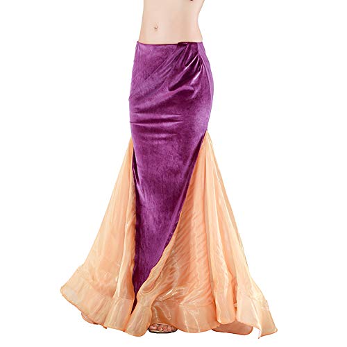 Costume de danse du ventre ajustable violet pour sculpter la silhouette sans inconfort