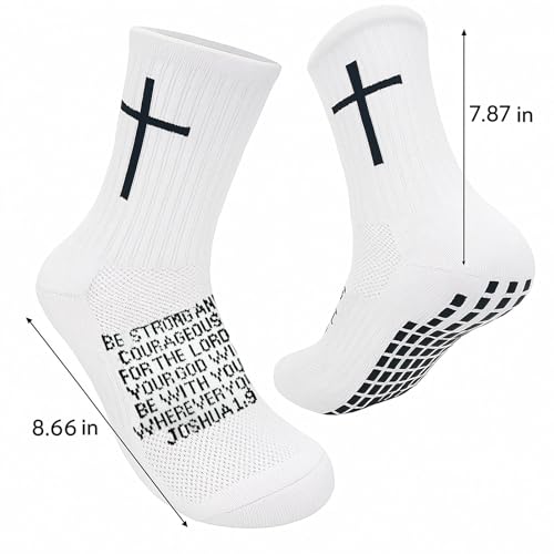 Teens Grip Socks for Christian Soccer Sports Daily,Cross Socks with Non-Slip Design, Ideal Religious Gifts for Youth2