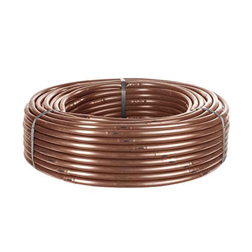 Preisvergleich Produktbild Tropfschlauch 16mm x 10m mit Druckkompensierung Tropfrohr Perlschlauch braun