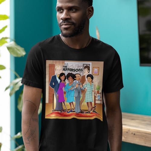 The Jeffersons T-Shirt Animated 80's TV Sitcom Cast Short Sleeve Unisex Tee2