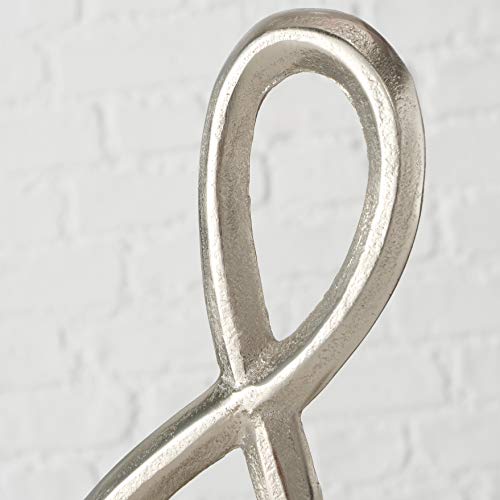 Whw Whole House Worlds Virtuoso Music Sculpture, Hand Cast Silver Metal, Gallery Base, Mango Wood, Aluminum, 6 L X 2 .5 W X 15 H Inches (15.0 L X 6.0 W X 38.0 H Cm) #TOP5