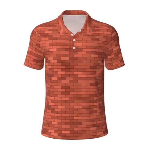 Polo briques rouges de qualité supérieure pour homme