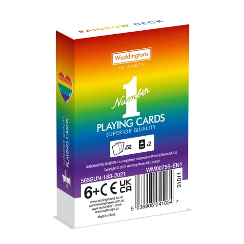Winning Moves Jeu de 54 Cartes Arc en ciel Jeu de société Jeux de cartes A partir de Version française - vue 9