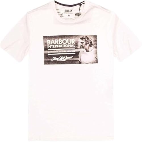 Barbour International SMQ Legend T-Shirt White (as4, Alpha, m, Plus, Regular, M)