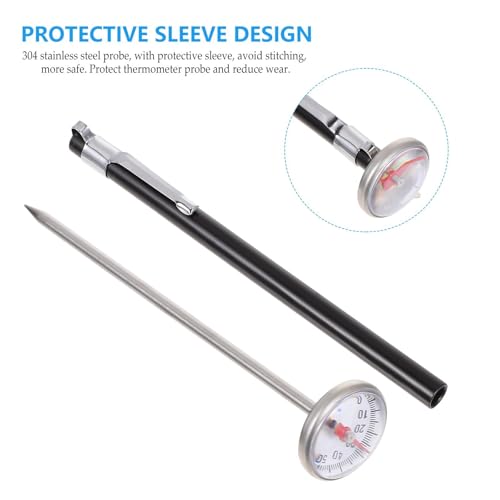 OKUMEYR Digital Kitchen Thermometer for Food and Milk with Stainless Steel and Plastic Construction, Accurate Temperature Measurement and Reliable Long-time Use, for Cooking, BBQ, and Milk - Image 3