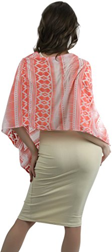 ToBeInStyle Women's Tribal Print Burnout Infinity Scarf3