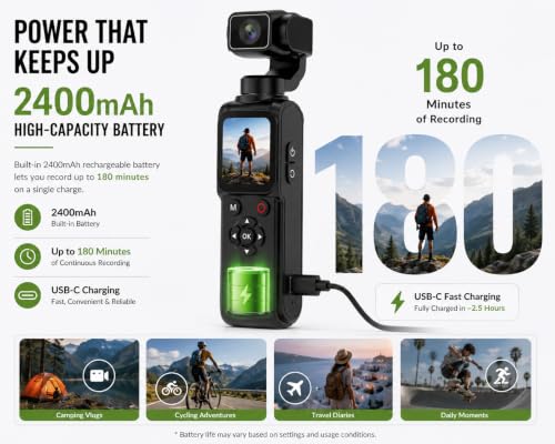AUSHA 4K Smart Vlog Camera with 330° AI Face Tracking - Image 6