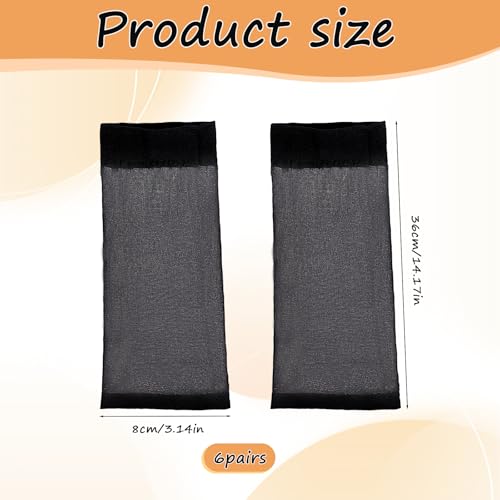 6 Pack Women's Sheer Nylon Ankle Socks Ultra Thin See Through Calf High Socks for Women Nude Crew Stocking2