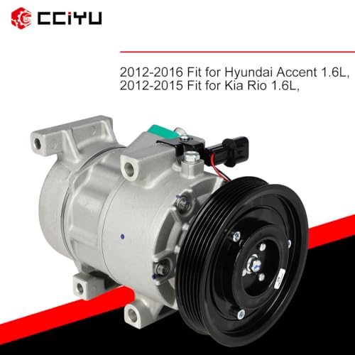 Image of CCIYU AC Compressor w /Clutch for Kia Rio L4 1.6L 2012-2017