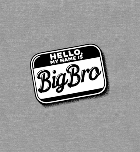 Big Bro Name Tag Boy's Long Sleeve Hoodie2