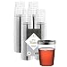 Elite Selection 80 Count 10 Oz. Disposable Hard Party / Wedding Plastic Cups / Tumblers With Silver Rim