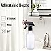 GearTrust Small Water Spray Bottle for Hair, Frosted Clear Plastic Small Squirt Bottle with Adjustable Mist/Stream, Refillable Empty Mister Spray Bottles for Hair, Plant, Cleaning, Pet, 10.1 oz /300ML