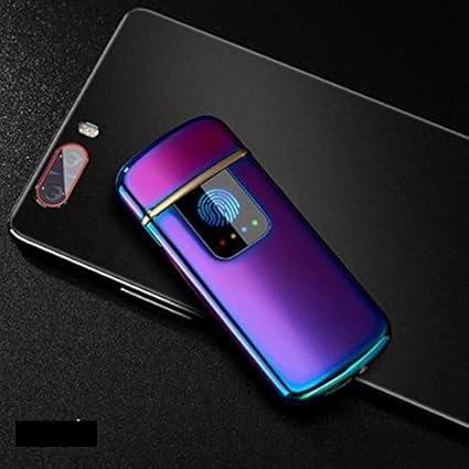 VAGMI Electric Flame Less Cigarette Lighter With Windproof Rechargeable Lighter With USB(Purple)