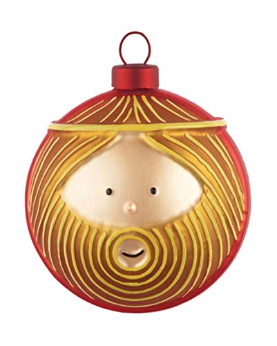 Alessi - Weihnachtsbaumschmuck, Krippenkugel - Giuseppe, Josef - Ø 9 cm - mundgeblasen, handdekoriert