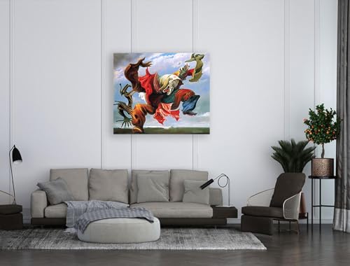 Tableau Max Ernst encadré | Solution déco murale vide pour salon moderne - 2