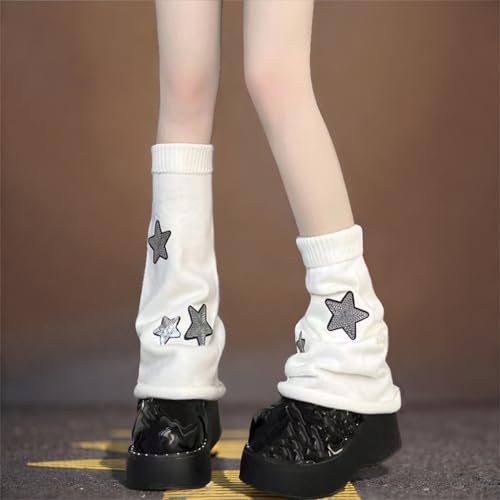 Image of Goth Leg Warmers Women Cute Y2k Harajuku Punk Rave Emo Grunge Winter