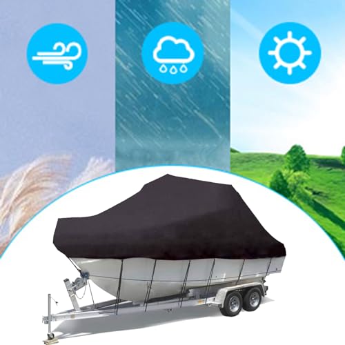Housse de bateau portable robuste bâche étanche tri-coque 25-27FT - 3