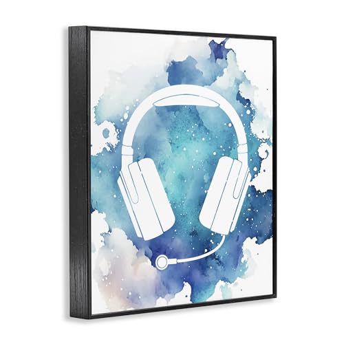 Casque bleu Giclée encadrée Stupell Industries Marcus Prime noir - 4