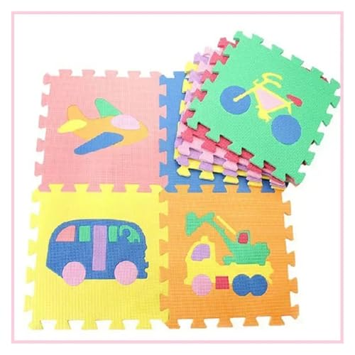 Esterilla Fitness Puzzle Juego de rompecabezas for niños, alfombra de entrenamiento for gatear, alfombra de espuma con diseño de frutas y animales digitales, estera de juego educativo for niños Para S