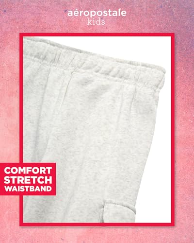Image of AEROPOSTALE Girls Joggers Set - 3 Piece Puffer Vest, Pullover Hoodie and Cargo Jogger Sweatpants for Girls (Sizes: 4-16)