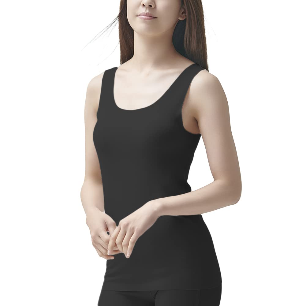 [グンゼ] タンクトップ キレイラボ Fitte 綿混完全無縫製 レディース N…
