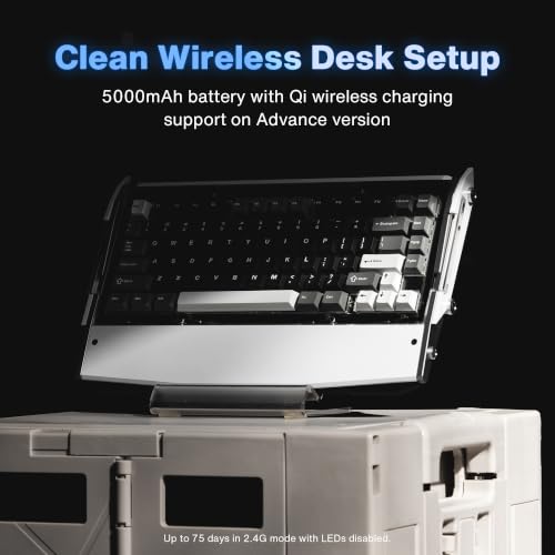 Image of Black Diamond 75 V2 Wireless Mechanical Gaming Keyboard 75% Keyboard White
