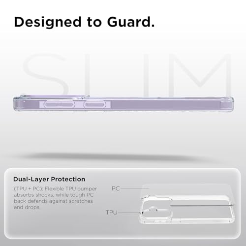 Image of RIGGEAR Shockproof Clear Hybrid Armor Back Cover Case Compatible with Samsung Galaxy A37 5G (Transparent PC and TPU Bumper)