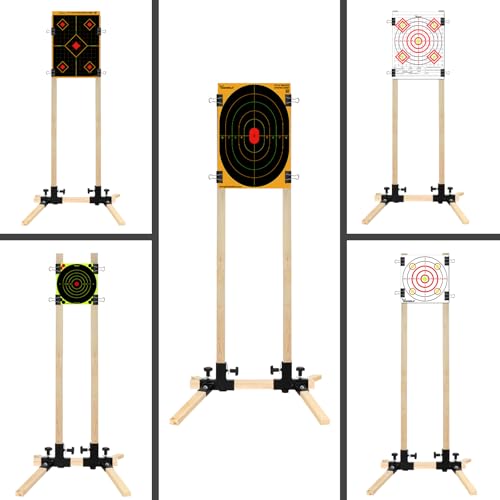 Highwild Shooting Stand Base Kit Steel Shooting Stand for Paper Targets Cardboard Silhouette and 1x2 Wooden Supports - 1 Set