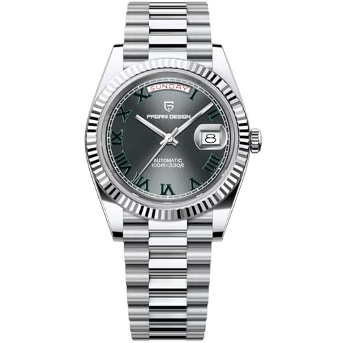 LACZ DENTON Pagani Design DD40 PD1783 Mens Watches Luxury Automatic Watches Men AR Sapphire Glass Mechanical Wrist Watch Men 10 Bar NH36A Movement.., gray, Fashion