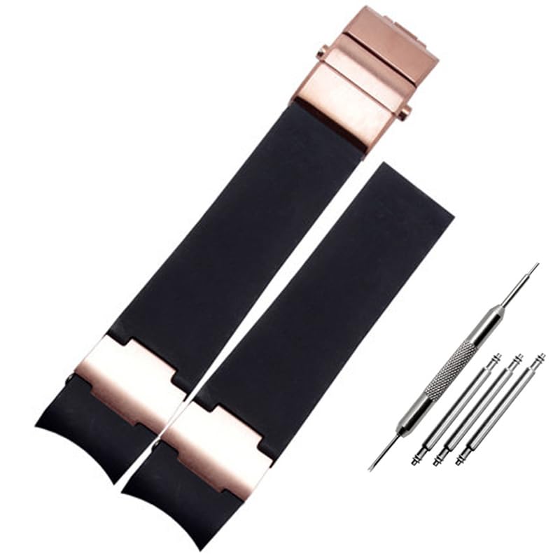 Bracelet montre plongée étanche 22mm en caoutchouc pour la mer