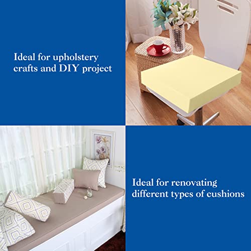 Nigoone Upholstery Foam Cushion 5"X 24"X 24" Square Foam Replacement Foam For Couch Chair Seat Padding, High Density Thick-Custom Pillow And Craft Foam Upholstery Supplies, 5 Inch Thick #TOP6