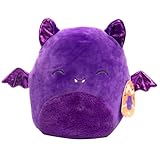 Squishmallows Original 10-Inch Blas The Purple Bat - Official Jazwares Halloween Plush - Collectible Soft & Squishy Bat Stuffed Animal Toy - Add to Your Squad - Gift for Kids, Girls & Boys