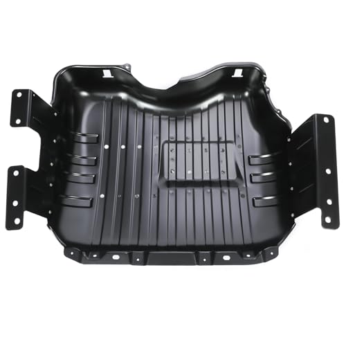 Suitable for Heavy-Duty Fuel Tank Skid Plate Cover with Straps for 1999-2004 Jeep Grand Cherokee–Replacement for OEM 52100376AB,52100376AD,52100376AE,52100376AF, 52100376AG–Steel Fuel Tank Brush Guard
