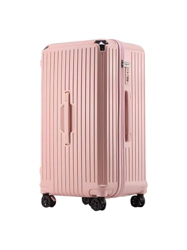 Premium 20-Inch Hard Shell Luggage with 360° Wheels, Built-in Combination Lock, Soft Rubber Handle, Standing Feet Hook, Smooth Travel Suitcase – Ideal for Carry-On (pink)