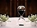 Graces Dawn Transparent Glass Hourglass Sand Timer 60 Minutes with (Black)